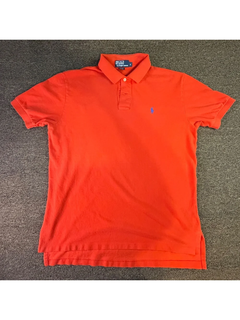 Polo Ralph Lauren Men’s L Red Polo Shirt Blue Pony